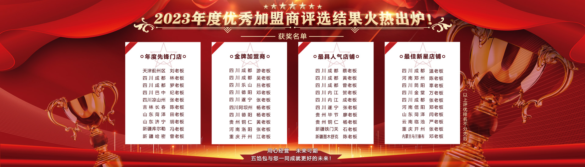 2023年优秀加盟商